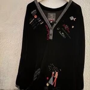 Stunning JOHNNY WAS Velvet Tunic- So Perfect for Holidays!